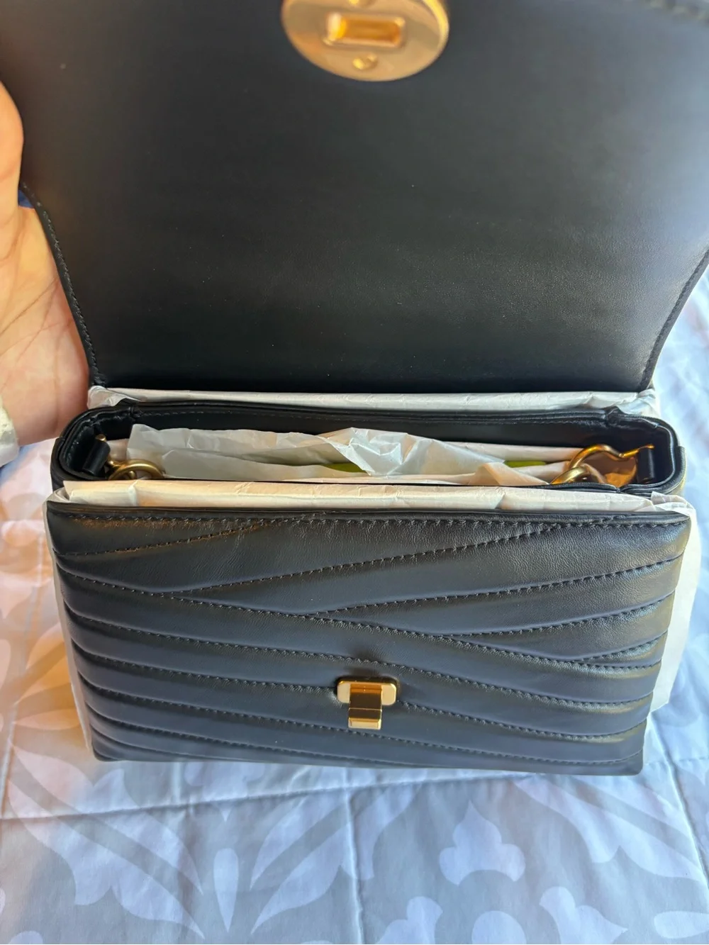 Tory Burch Kira Chevron Top-Handle Bag